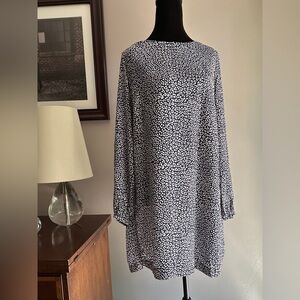 Zara Monochrome Long Sleeve Dress